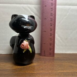 Vtg Avon Sweet Honesty Cologne Perfume in Cute Glass Sniffy Skunk Figurine FULL